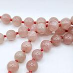 Oud Tibetaans of Nepalees Rozenkwarts Rituele Mala ketting