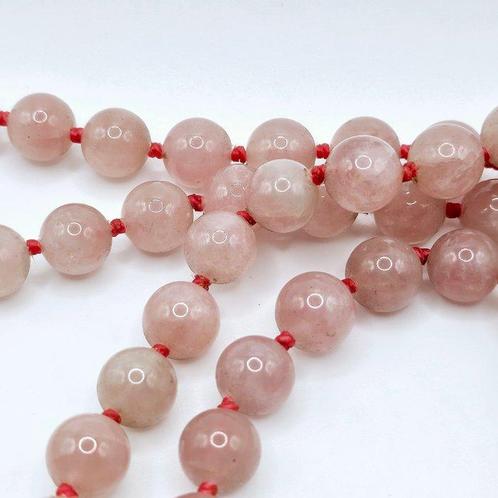 Oud Tibetaans of Nepalees Rozenkwarts Rituele Mala ketting, Antiek en Kunst, Antiek | Overige Antiek