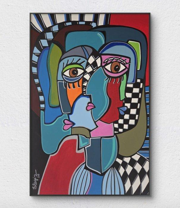 Elena Girardi - DUE SGUARDI, Antiek en Kunst, Kunst | Schilderijen | Modern