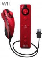 MarioWii.nl: QWare Remote & Nunchuk Rood - iDEAL!, Ophalen of Verzenden, Zo goed als nieuw