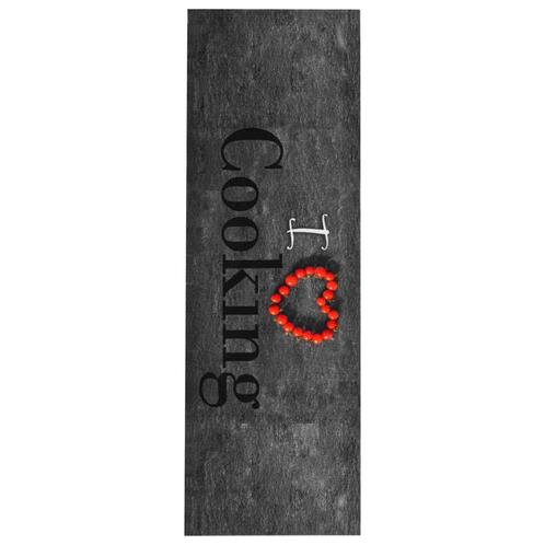 vidaXL Keukenmat wasbaar Cooking 60x180 cm, Tuin en Terras, Deurmatten, Nieuw, Verzenden