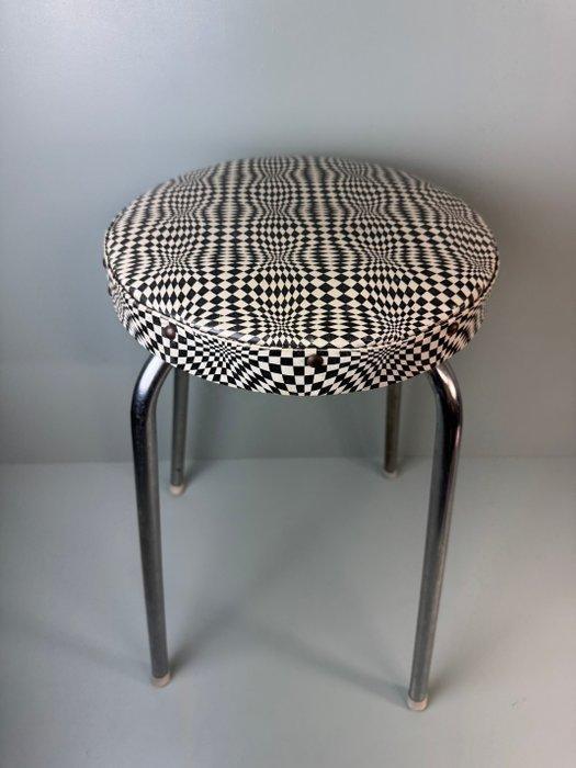 Kruk - Retro Space Age Kruk met leuke Geometrische patronen, Antiek en Kunst, Curiosa en Brocante