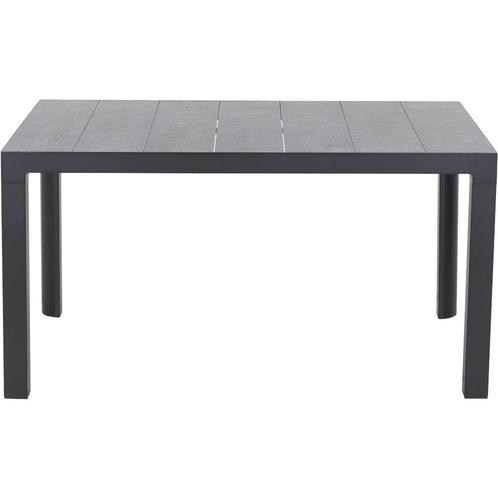 Siena Garden Silva Eettafel 140x90cm mat antraciet / Washed, Tuin en Terras, Tuintafels, Ophalen of Verzenden