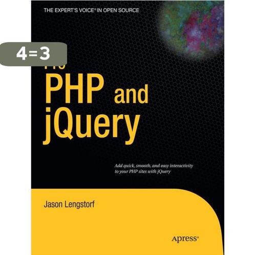 Pro PHP and jQuery 9781430228479 Lengstorf, Boeken, Taal | Engels, Zo goed als nieuw, Verzenden