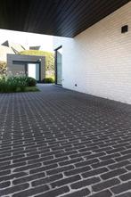 Gebakken Dikformaat Lugano Antraciet - Zwart Getrommeld, Tuin en Terras, Tegels en Klinkers, Ophalen of Verzenden, Nieuw, Keramiek