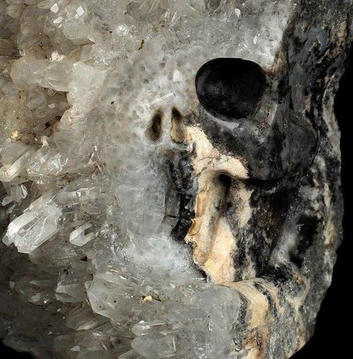 1,31 kg 13,30 x 10,06 cm XXL morbide kunst schedel, Verzamelen, Mineralen en Fossielen
