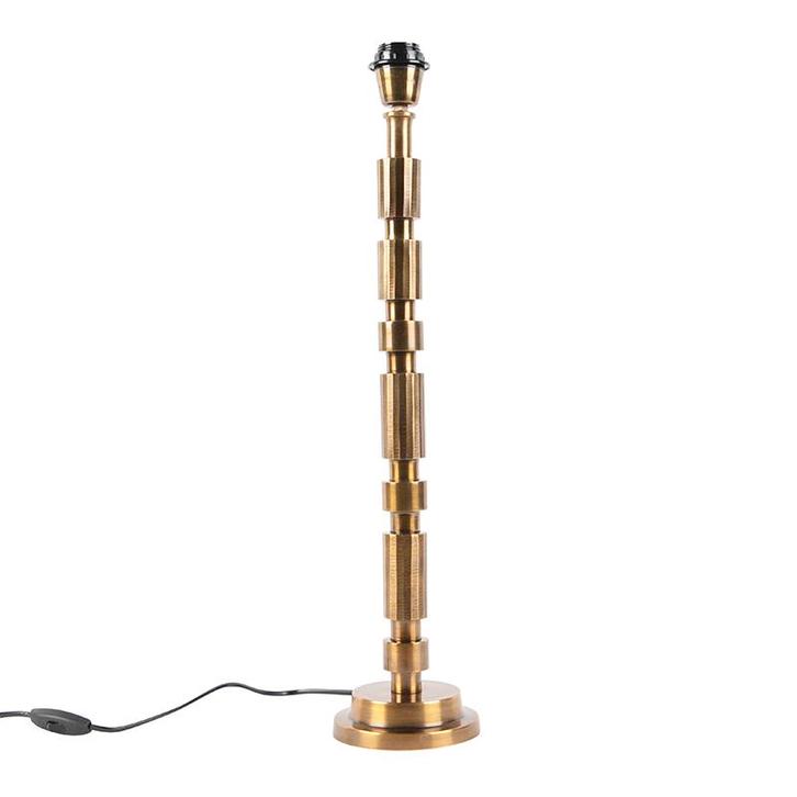 Art Deco tafellamp brons zonder kap - Torre, Huis en Inrichting, Lampen | Tafellampen, Nieuw, 50 tot 75 cm