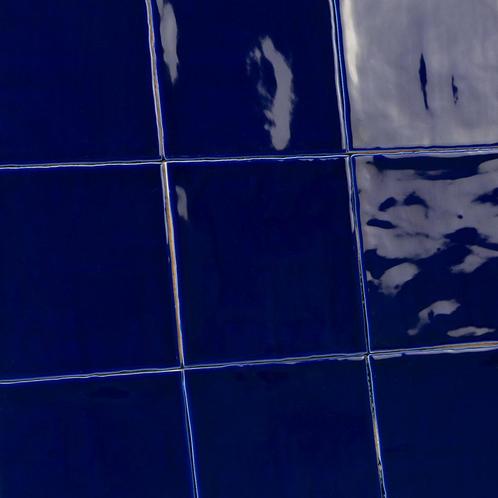 Kobalt blauwe handvorm tegels 13x13 cm-0,56m², Doe-het-zelf en Verbouw, Tegels, Nieuw, Verzenden