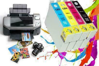 Set Epson T1281 t/m T1284 T1285 MET CHIP compatible NU €4,99, Computers en Software, Printerbenodigdheden, Nieuw, Verzenden