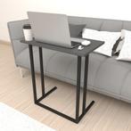 [en.casa] Bureau Högsby laptoptafel 65,5x60x35,5 cm antracie, Huis en Inrichting, Tafels | Bijzettafels, Verzenden, Nieuw