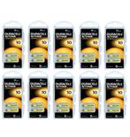 Duracell Hoorapparaat batterij DA10 geel (60 stuks), Nieuw, Ophalen of Verzenden