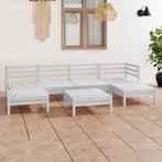 vidaXL 7-delige Loungeset massief grenenhout wit, Verzenden, Nieuw, Loungeset