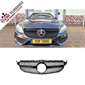 Mercedes-Benz C-Class W205 | BLACK DIAMOND GRILLE | camera beschikbaar voor biedingen