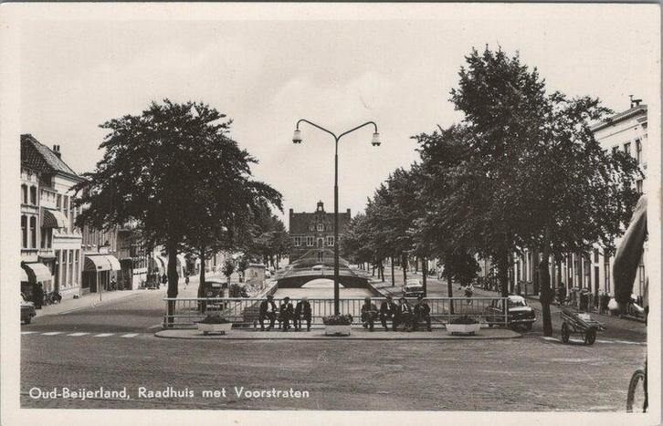 OUD-BEIJERLAND - Raadhuis met Voorstraten, Verzamelen, Ansichtkaarten | Nederland, Verzenden