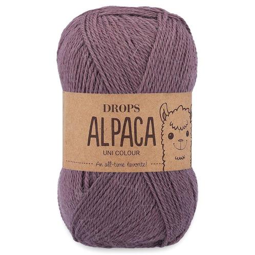 DROPS Alpaca Uni Colour - 3800 mauve - Wol Garen, Hobby en Vrije tijd, Breien en Haken, Ophalen of Verzenden