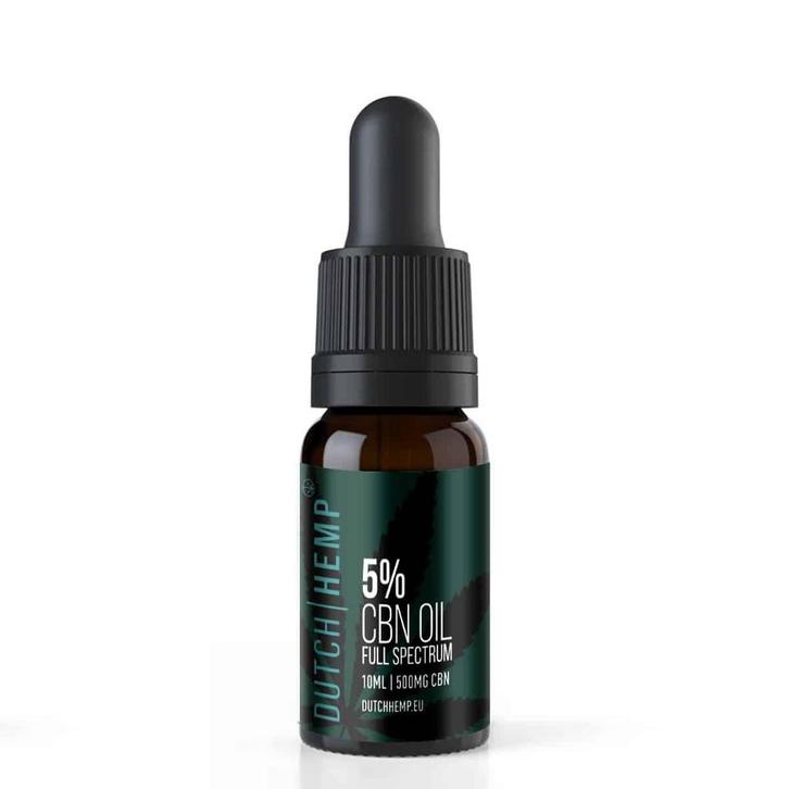 Dutch Hemp CBN olie full spectrum 5% 10 ml 500 mg CBN, Sport en Fitness, Gezondheidsproducten en Wellness, Nieuw, Verzenden