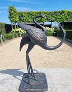 sculptuur, Pair of crane birds - 75 cm - Aluminium, Antiek en Kunst, Curiosa en Brocante
