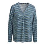 Milano Italy • blauwe blouse motief • 36, Maat 36 (S), Verzenden, Blauw, Milano Italy