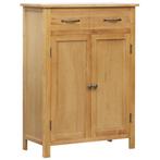 vidaXL Schoenenkast 76x37x105 cm massief eikenhout, Verzenden, Nieuw