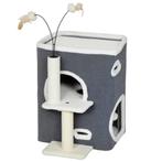 TRUUSK Kattenkrabpaal met Top-Ligoppervlak - 2-verdiepingen, Dieren en Toebehoren, Konijnen