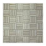 Mozaiek Parquet 1x4.8 30x30 cm Marmer Cream Blokverband, Nieuw, Overige materialen, Overige typen, Ophalen of Verzenden