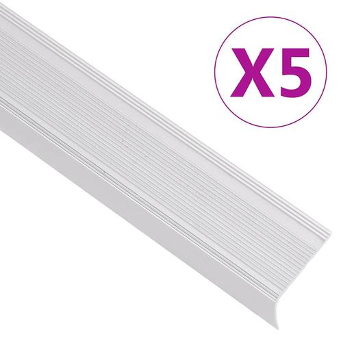 vidaXL Trapneuzen L-vormig 5 st 100 cm aluminium, Doe-het-zelf en Verbouw, Ladders en Trappen, Nieuw, Verzenden