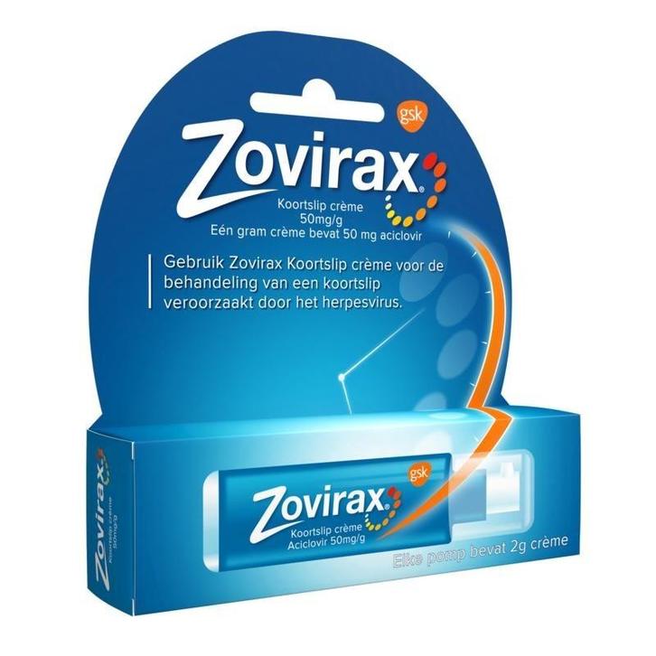 Zovirax Cream 5% pomp tegen koortslip, Diversen, Verpleegmiddelen, Nieuw, Verzenden