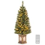 LIVSK Kunstkerstboom 120 cm - 116 Takken - 100 LED-lampjes -, Diversen, Kerst, Verzenden, Nieuw