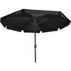 Libra parasol met volant zwart 3 m, Ophalen of Verzenden, Nieuw, Zwart