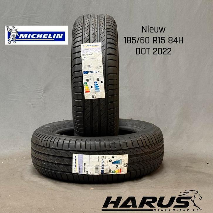 185/60/15 84H Michelin zomerbanden nieuw 2 stuks, Auto-onderdelen, Banden en Velgen, 15 inch, Erkend duurzaam, Zomerbanden, 185 mm