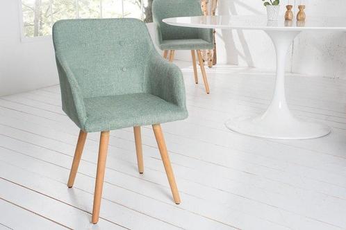 Retro design stoel SCANDINAVIA MEESTERSTUK groen met, Huis en Inrichting, Stoelen, Ophalen of Verzenden
