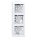 Gira E2 opbouwbak 3-voudig inclusief afdekraam wit glans -, Ophalen of Verzenden, Nieuw