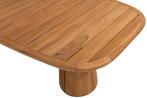Capri barrel dining tuintafel 280x110xH75 cm naturel teak 4, Ophalen of Verzenden, Nieuw, Teakhout