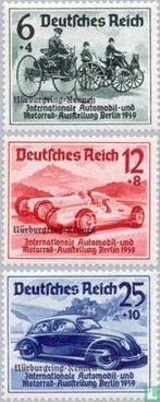 Duitse Rijk - Autosport, met opdruk - 1939, Postzegels en Munten, Verzenden, Postfris