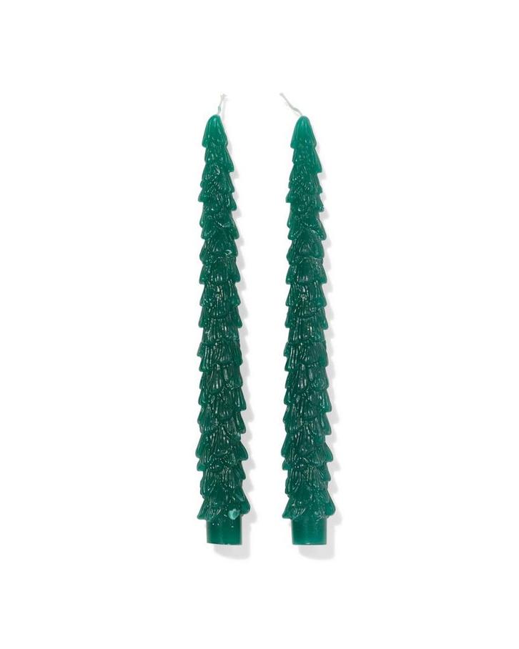 HEMA Lange huishoudkaars 2x25cm kerstboom - 2 stuks, Diversen, Kerst, Nieuw, Verzenden
