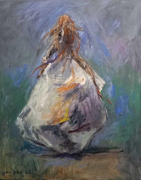 GONZHO - La Dama, Antiek en Kunst, Kunst | Schilderijen | Modern