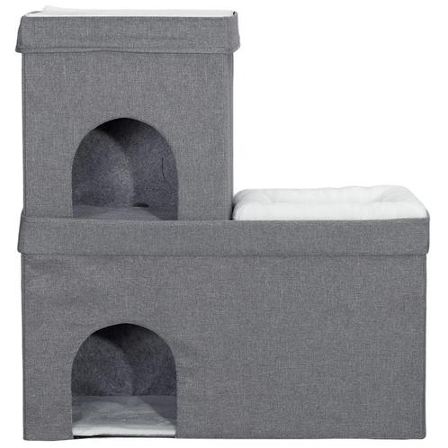 TRUUSK Kattenhol, Kattenhut, Kattenhuis Met 3 Niveaus, Katte, Dieren en Toebehoren, Katten-accessoires, Nieuw, Verzenden