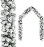 vidaXL - Kerstslinger - met - sneeuw - 20 - m - PVC - groen, Zo goed als nieuw, Verzenden