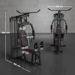 SPORTNOW Thuis Fitnessstation Met 45 Kg Gewichtsblokken, Kab, Sport en Fitness, Fitnessmaterialen, Verzenden, Nieuw