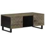 vidaXL Salontafel 100x54x40 cm massief mangohout zwart, Huis en Inrichting, Tafels | Salontafels, Verzenden, Nieuw, Overige houtsoorten