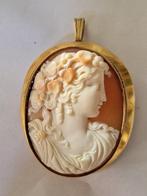 Cameo - 18 karaat Geel goud, Shell - Victorien ondertekend