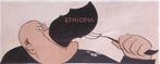 HEEL ETHIOPIA EET HIJ OP - JA! (lijst optie, Lithos), Antiek en Kunst, Verzenden
