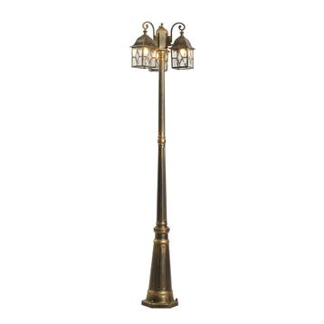 Klassieke buiten lantaarn antiek goud met helder glas 198cm beschikbaar voor biedingen