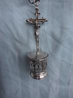 Antiek Wijwatervat - 1700-1750 - Zilveren gemerkt wijwate, Antiek en Kunst