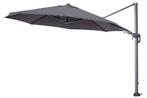 Garden Impressions Hawaii Zweefparasol 350 cm. Rond - Donker, Tuin en Terras, Parasols, Verzenden, Nieuw, Zweefparasol, Kantelbaar