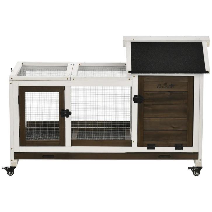 TRUUSK Kleinveestal met Wielen - Geschikt voor Dwergkonijnen, Dieren en Toebehoren, Konijnen