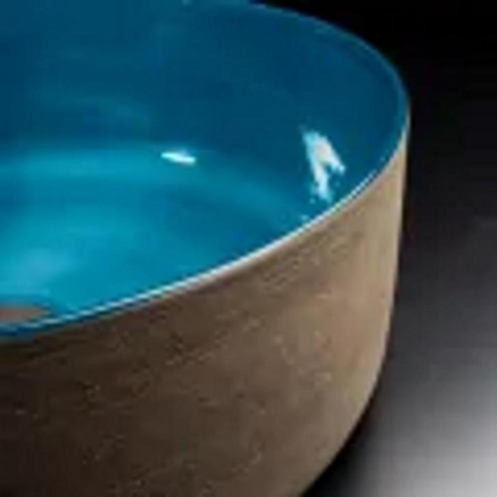 Waskom Cipi Index Tinta 42x16cm Blue Sardinia, Doe-het-zelf en Verbouw, Sanitair, Ophalen of Verzenden