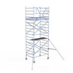 Rolsteiger Original 135x190 6,2m werkhoogte tegen de gevel, Doe-het-zelf en Verbouw, Steigers, Verzenden, Nieuw, Rolsteiger of Kamersteiger
