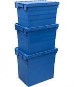 Distributiebak 600x400x365 mm Nestbaar Stapelbaar Blauw,, Doe-het-zelf en Verbouw, Kratten en Dozen, 40 tot 60 cm, 50 tot 75 cm