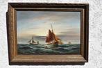 Franz Johann Wilhelm Hünten (1822-1887) - Seascape, Antiek en Kunst
